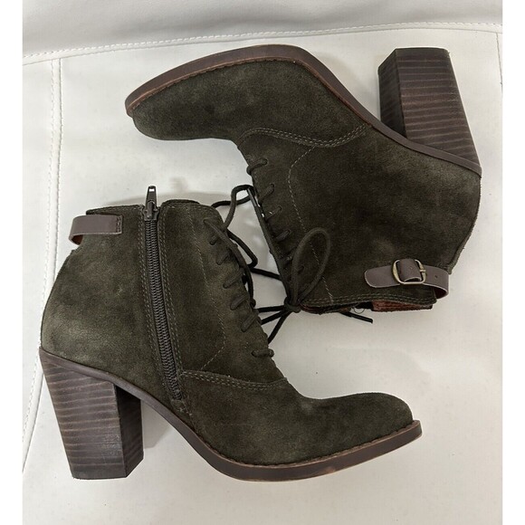 Lucky Brand Echoh Ankle Booties, Dark Moss, Women 6.5 - Picture 11 of 11